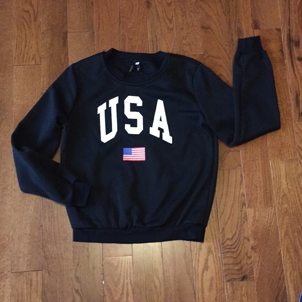 Zaful “USA” Crewneck Sweatshirt